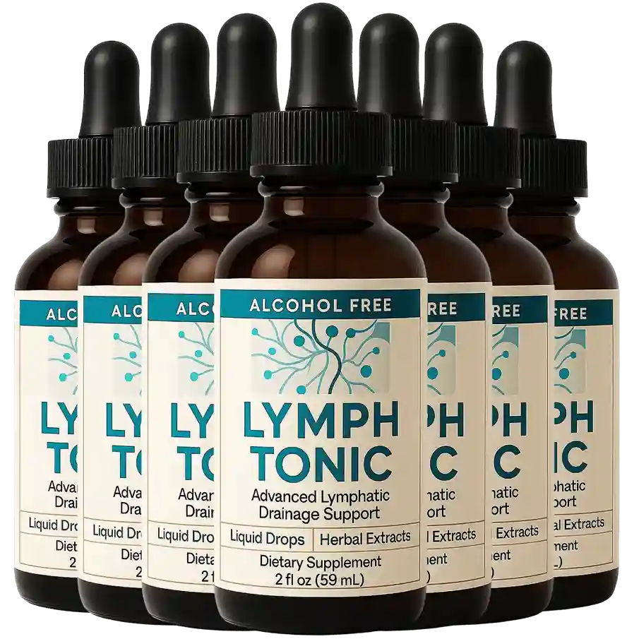 Lymph Tonic™ Alcohol-Free Liquid Lymphatic Drainage and Circulation Support Drops — Boswellia Curcumin Horse Chestnut — Dietary Supplement